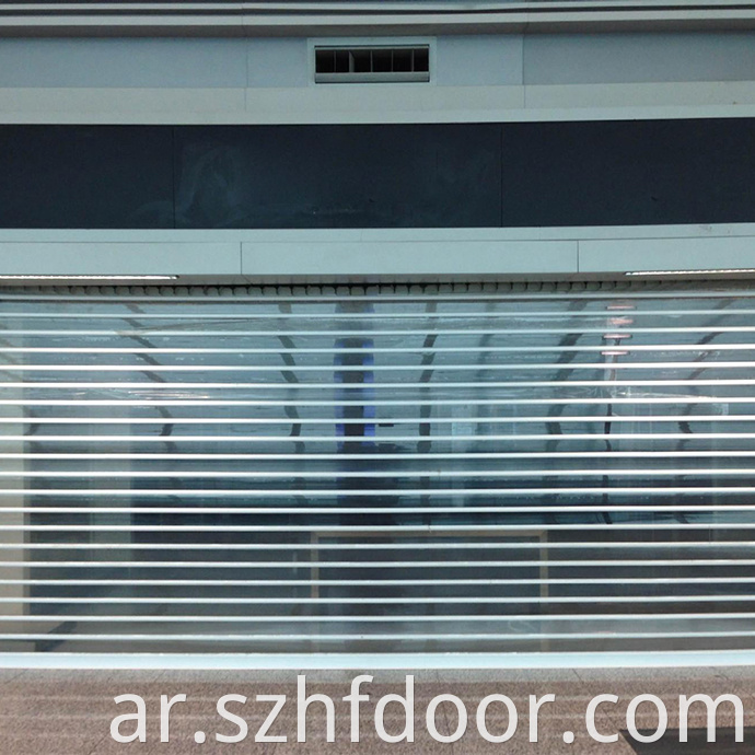 PVC folding crystal door